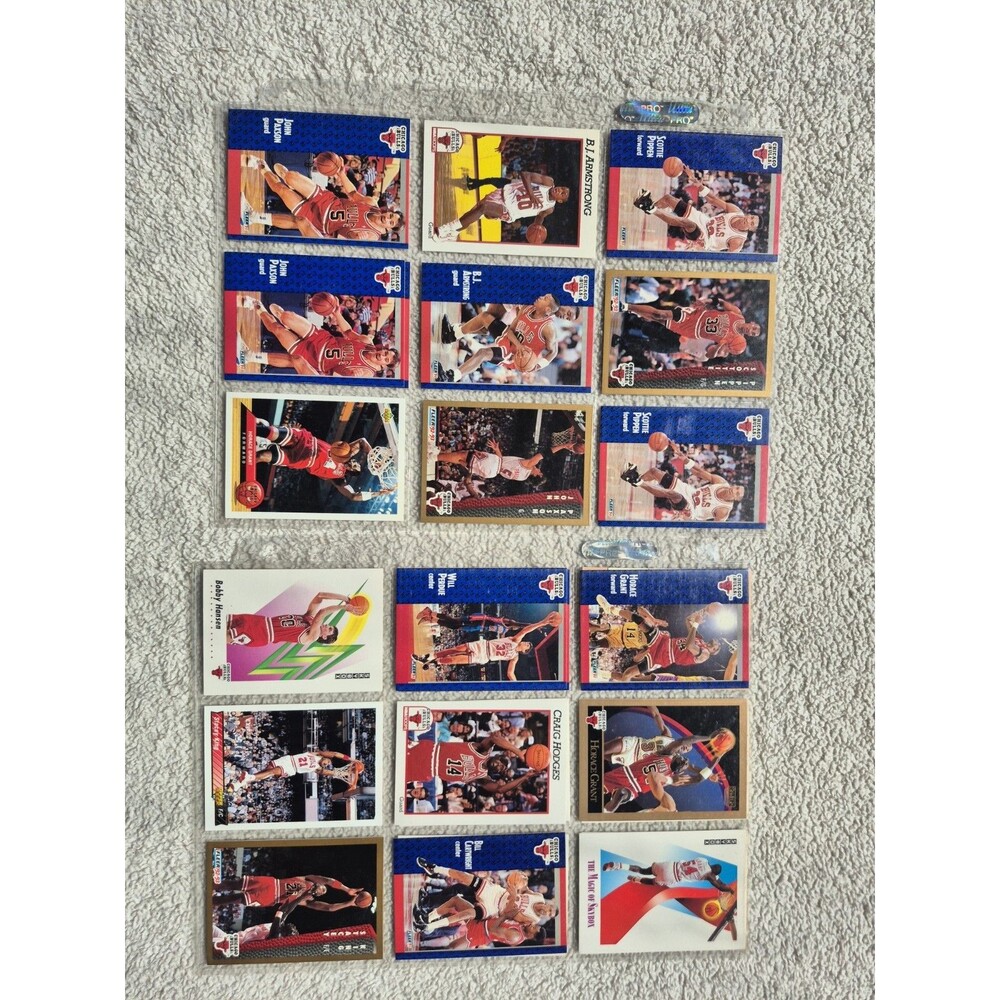 Chicago Bulls Lot of 15+ Cards – Scottie Pippen, Horace Grant, B.J....